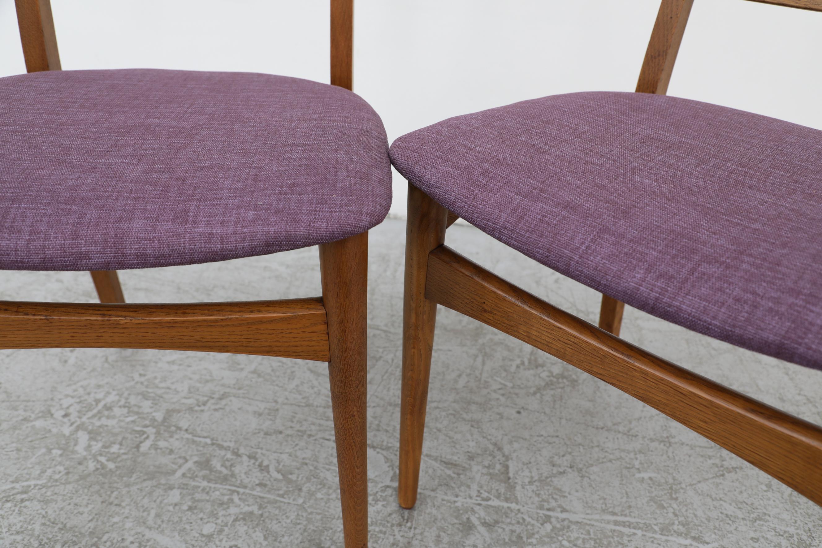 Pair of Wegner Style Dining Chairs 5