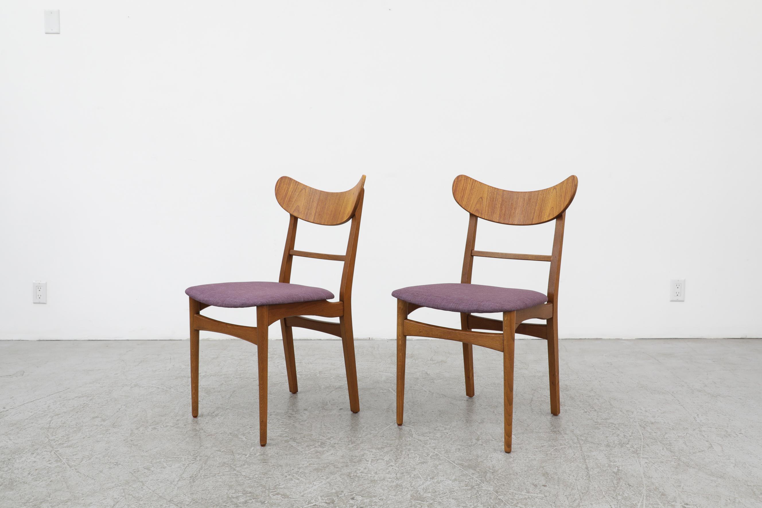 Mid-Century Modern Pair of Wegner Style Dining Chairs