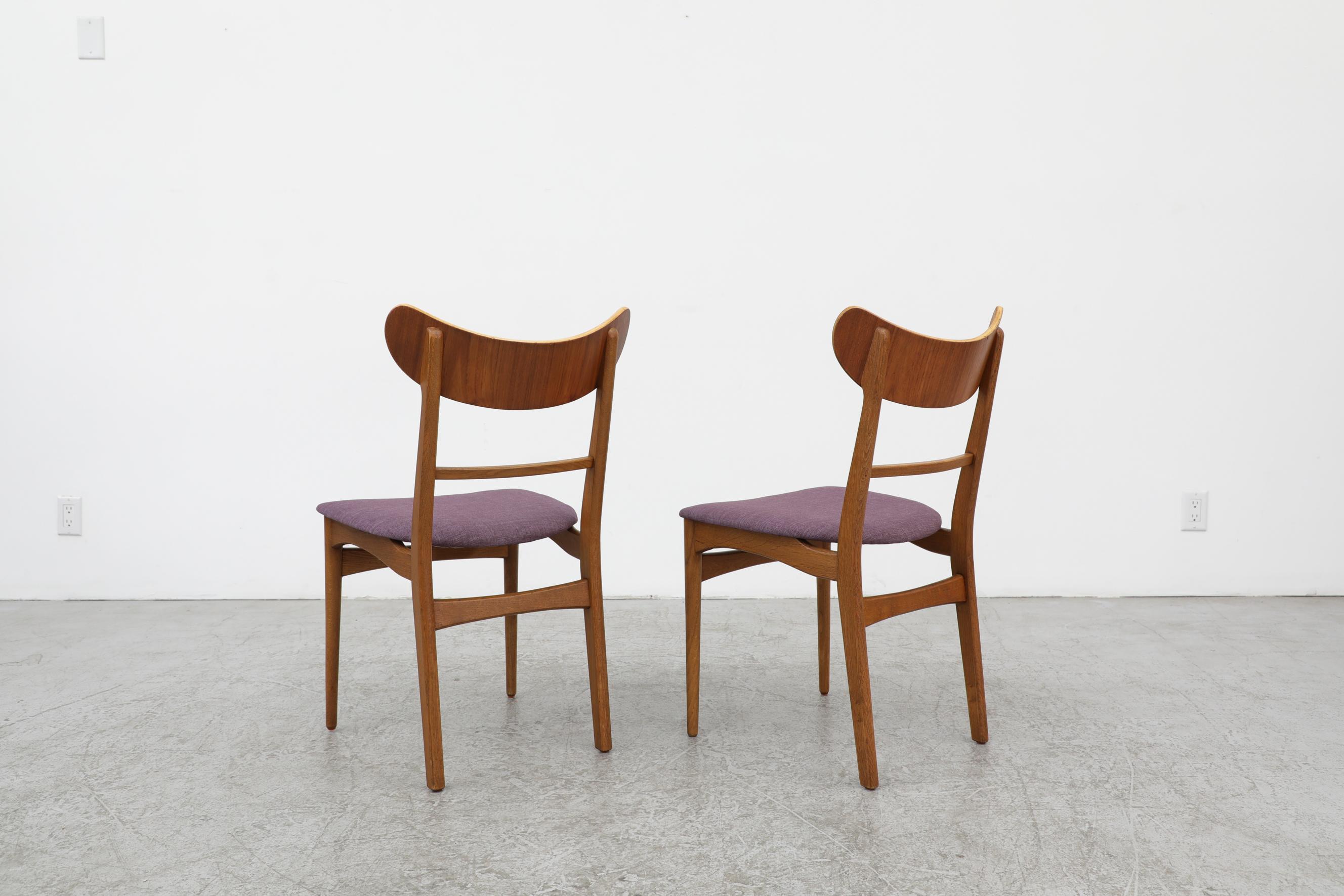 Pair of Wegner Style Dining Chairs In Good Condition In Los Angeles, CA