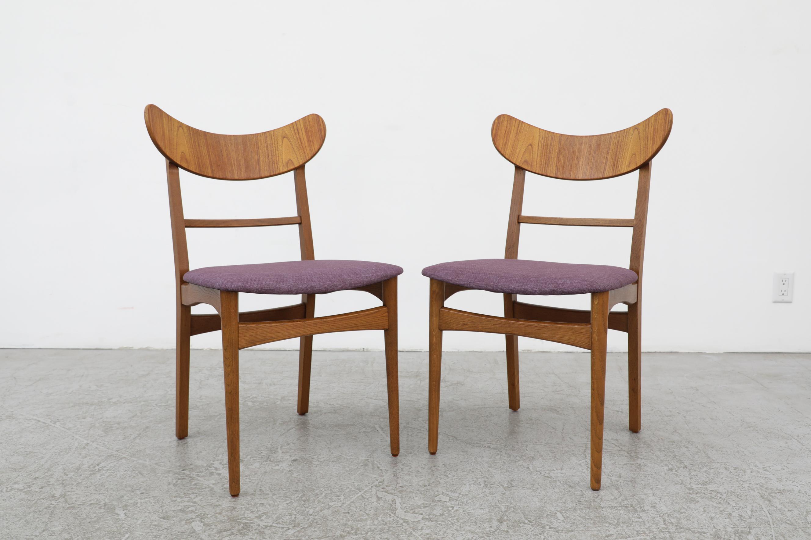 Teak Pair of Wegner Style Dining Chairs