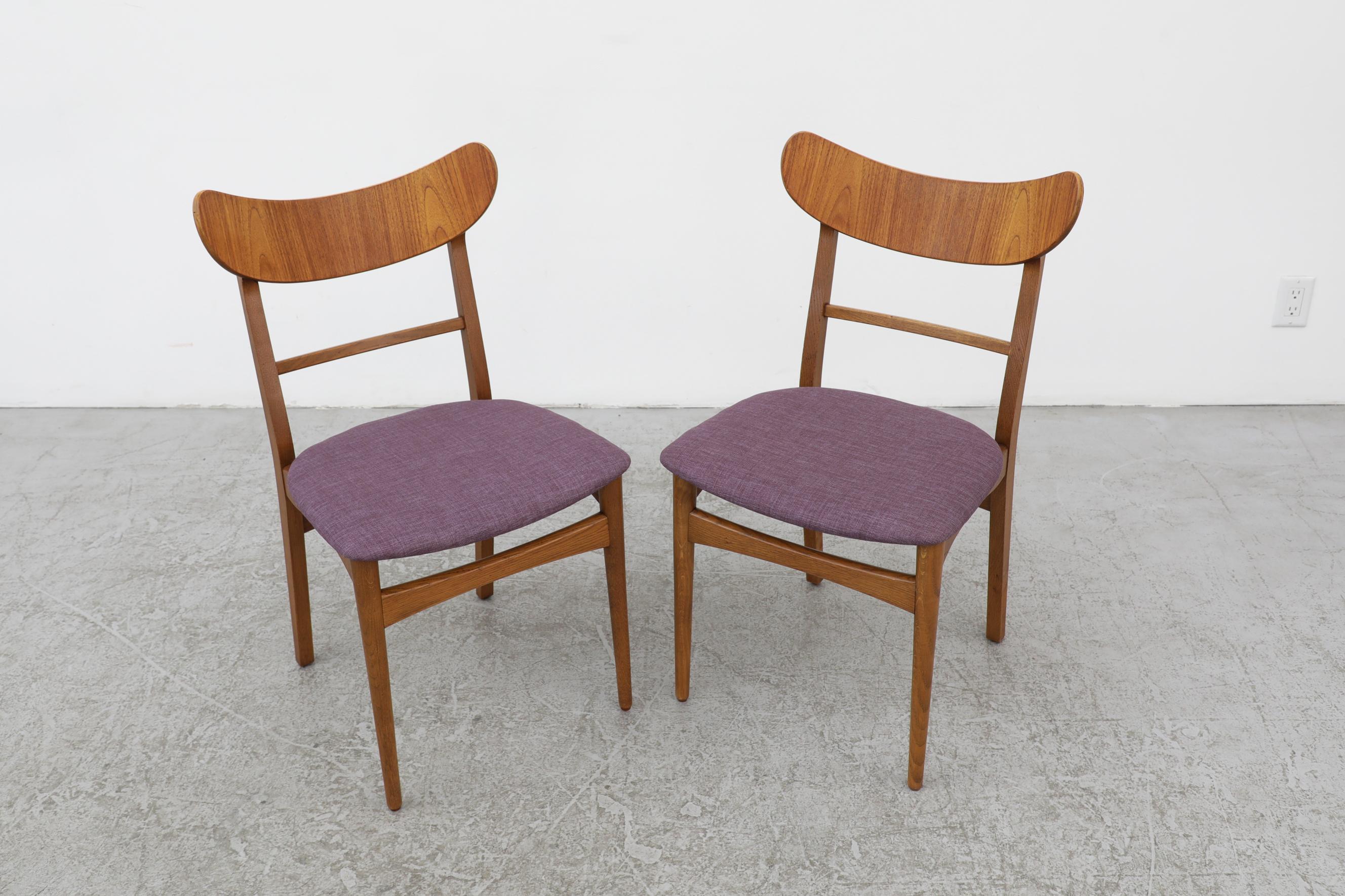 Pair of Wegner Style Dining Chairs 1