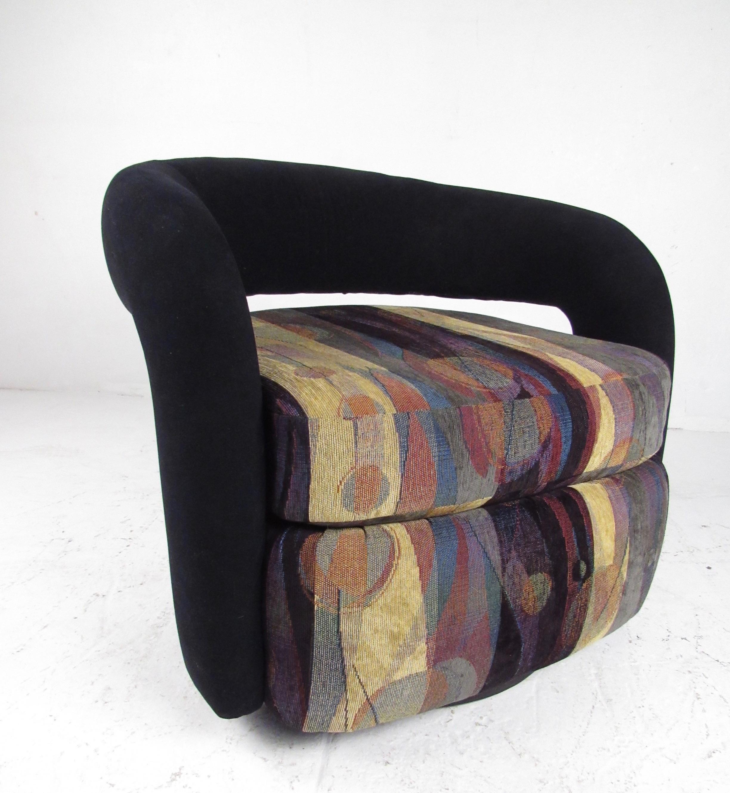 Moderne Paire de fauteuils de salon pivotants Weiman « Targa » en vente