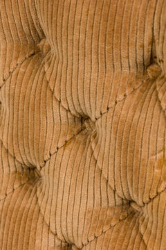 Pair of Weiman/Warren Lloyd for Mastercraft Imperial Brass & Corduroy Armchairs