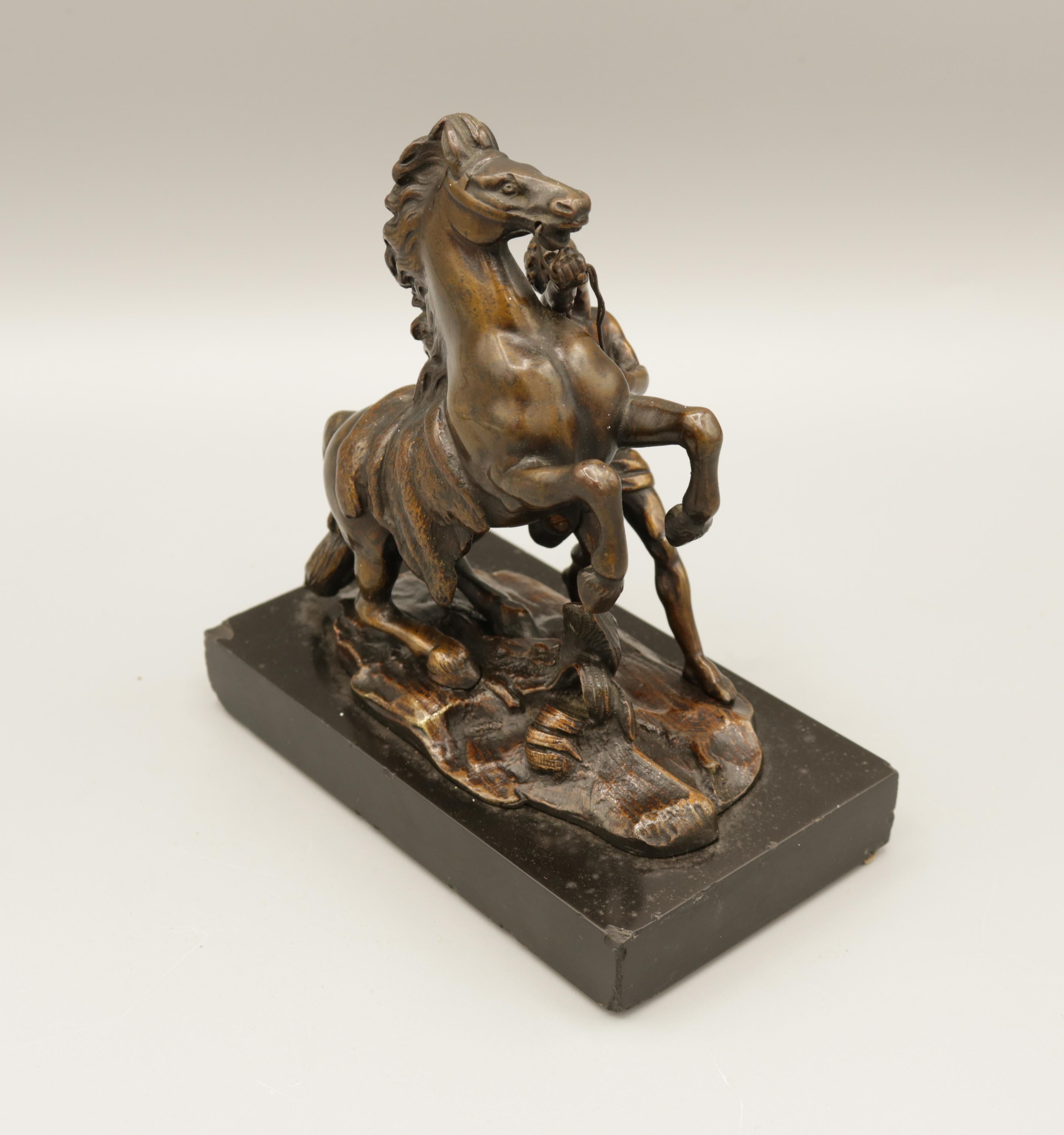 Pair of Well Cast Bronze Models of the 'Chevaux de Marly' 9
