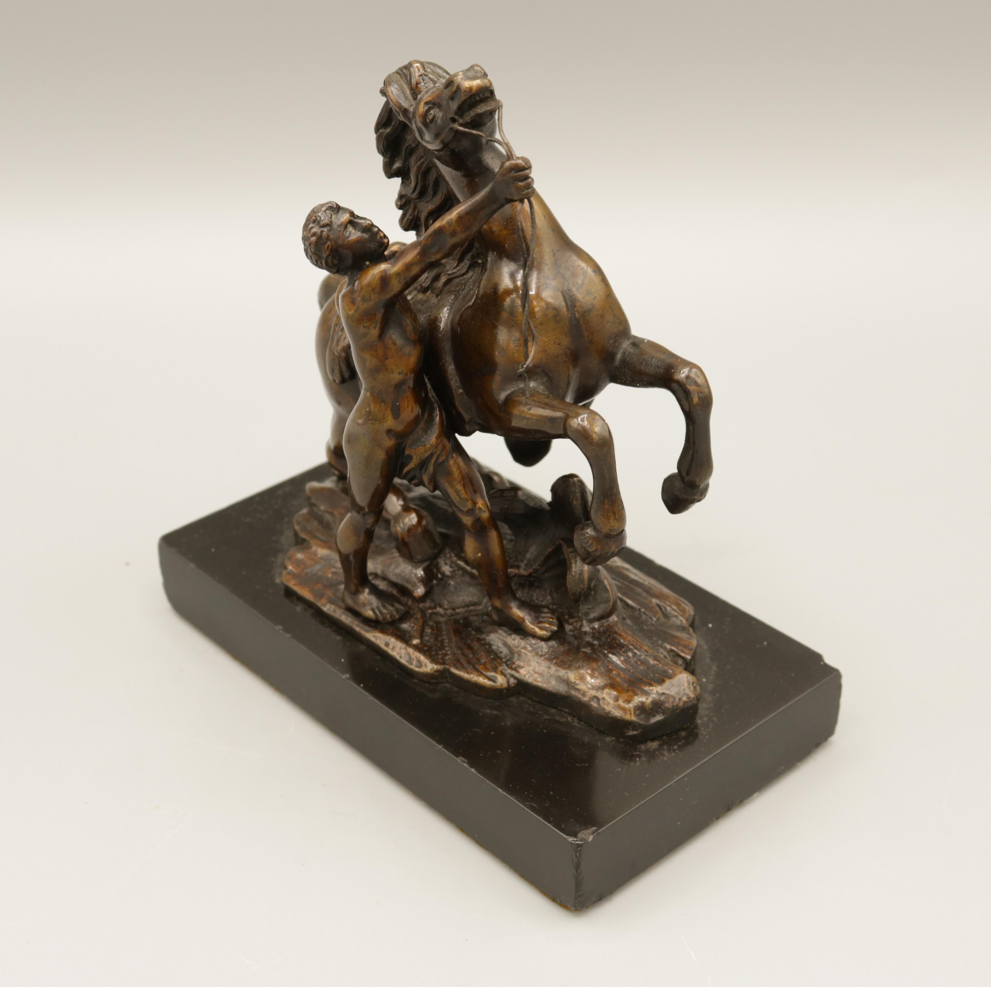 Pair of Well Cast Bronze Models of the 'Chevaux de Marly' In Good Condition In London, GB