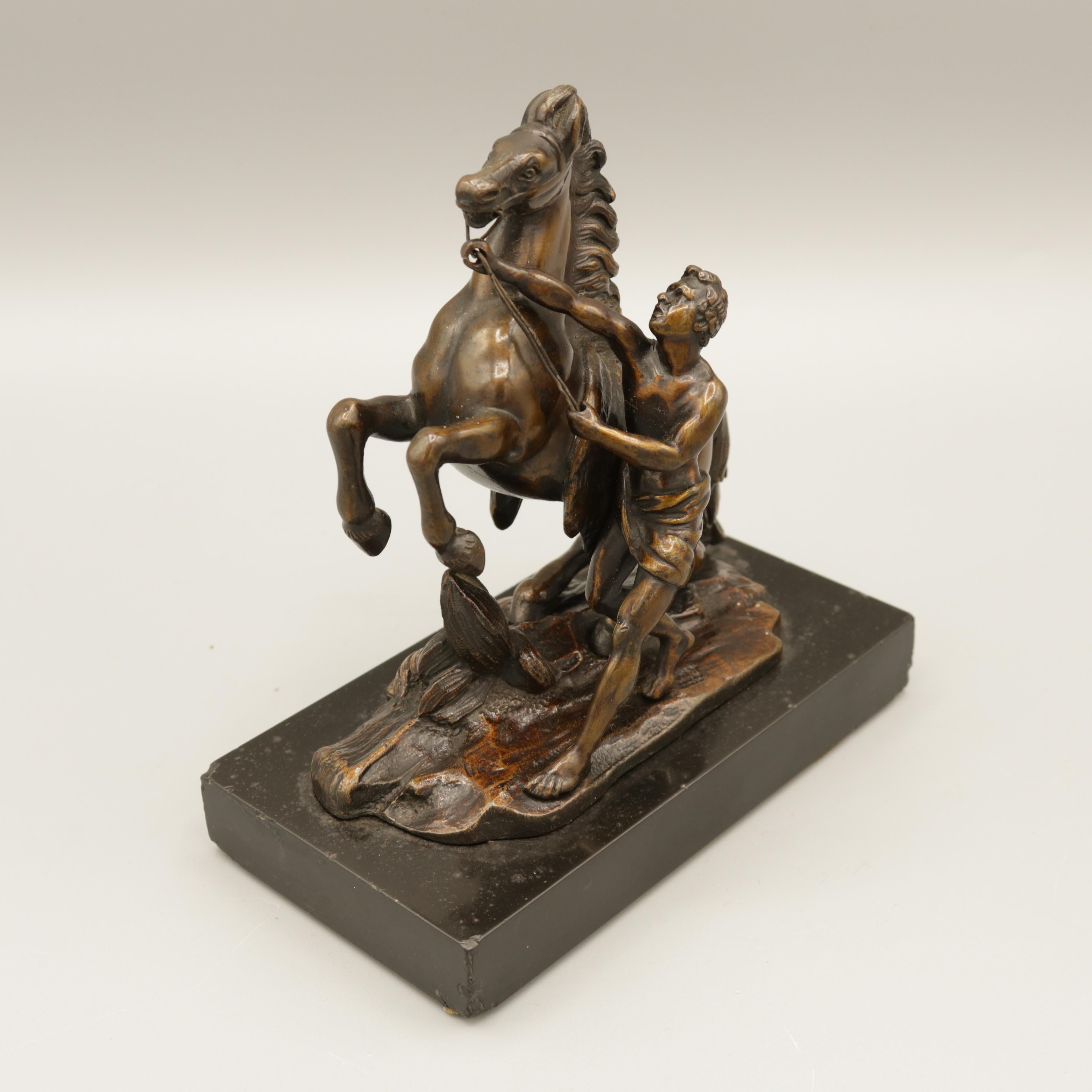 Pair of Well Cast Bronze Models of the 'Chevaux de Marly' 4