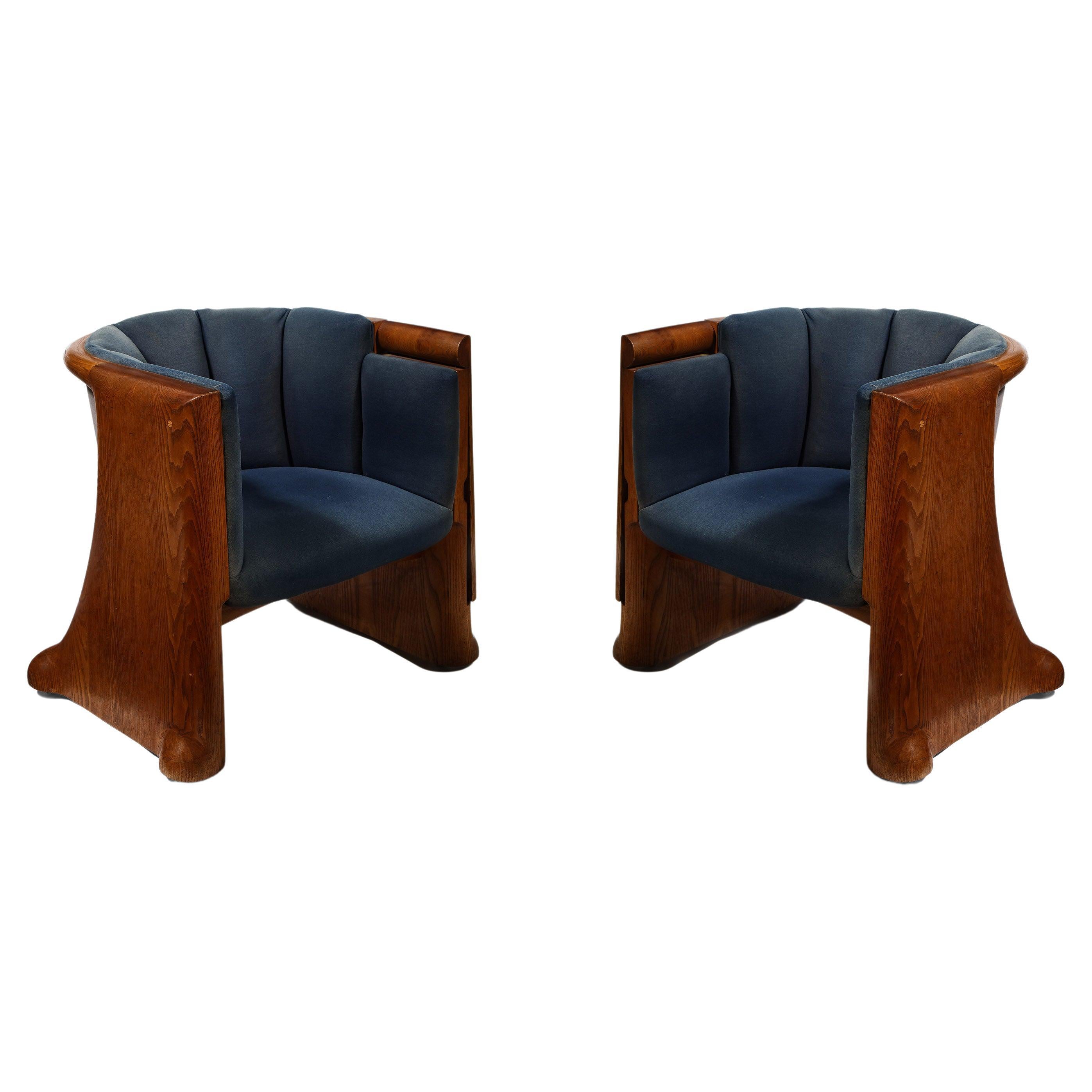 Wendell Castle Pair of Arm Chairs