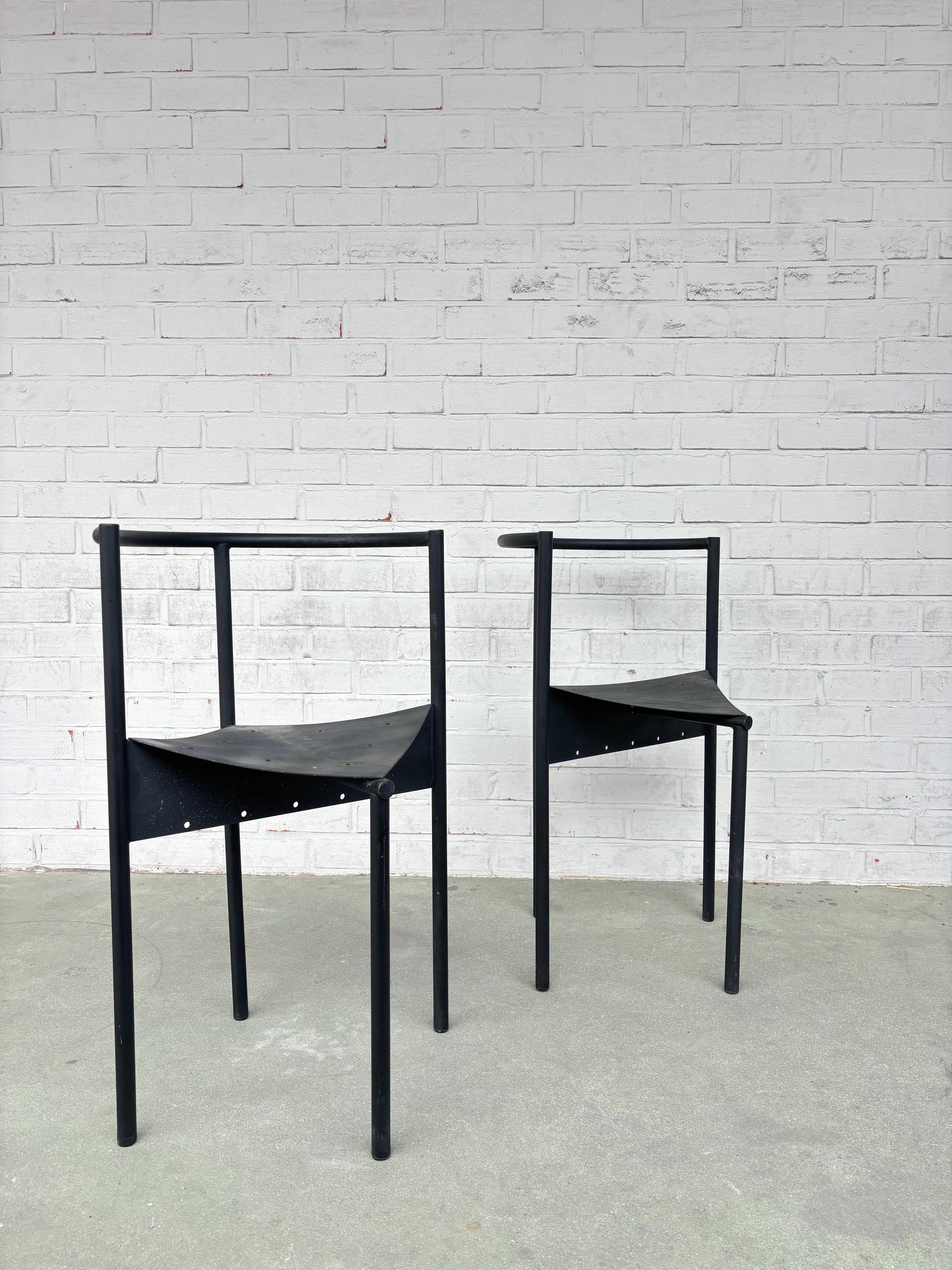 Paire de chaises dite wendy Wright par Philippe Starck pour Disform