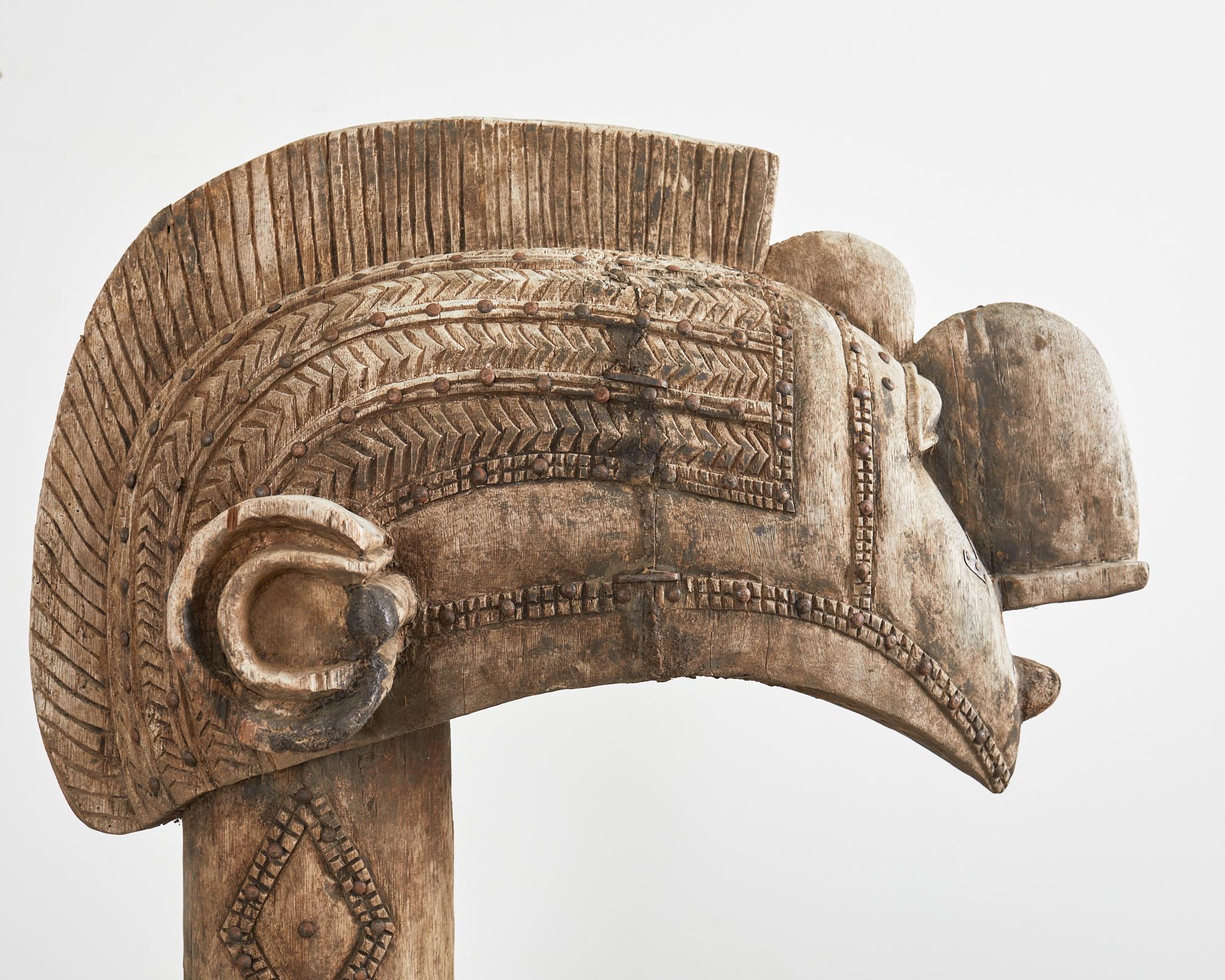 Paire de masques de fertilité ouest-africains Baga Nimba sculptés en vente 7
