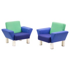 Paar 'Westside' Sessel von Ettore Sottsass für Knoll