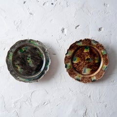 Pair of Whieldon-Type Creamware Plates, c.1760