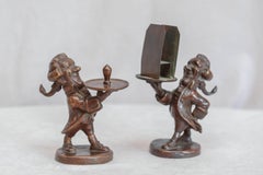 Pair of Whimsical Bronzes, Gorham Foundry, Edison Co. Maxfield Parrish Artist