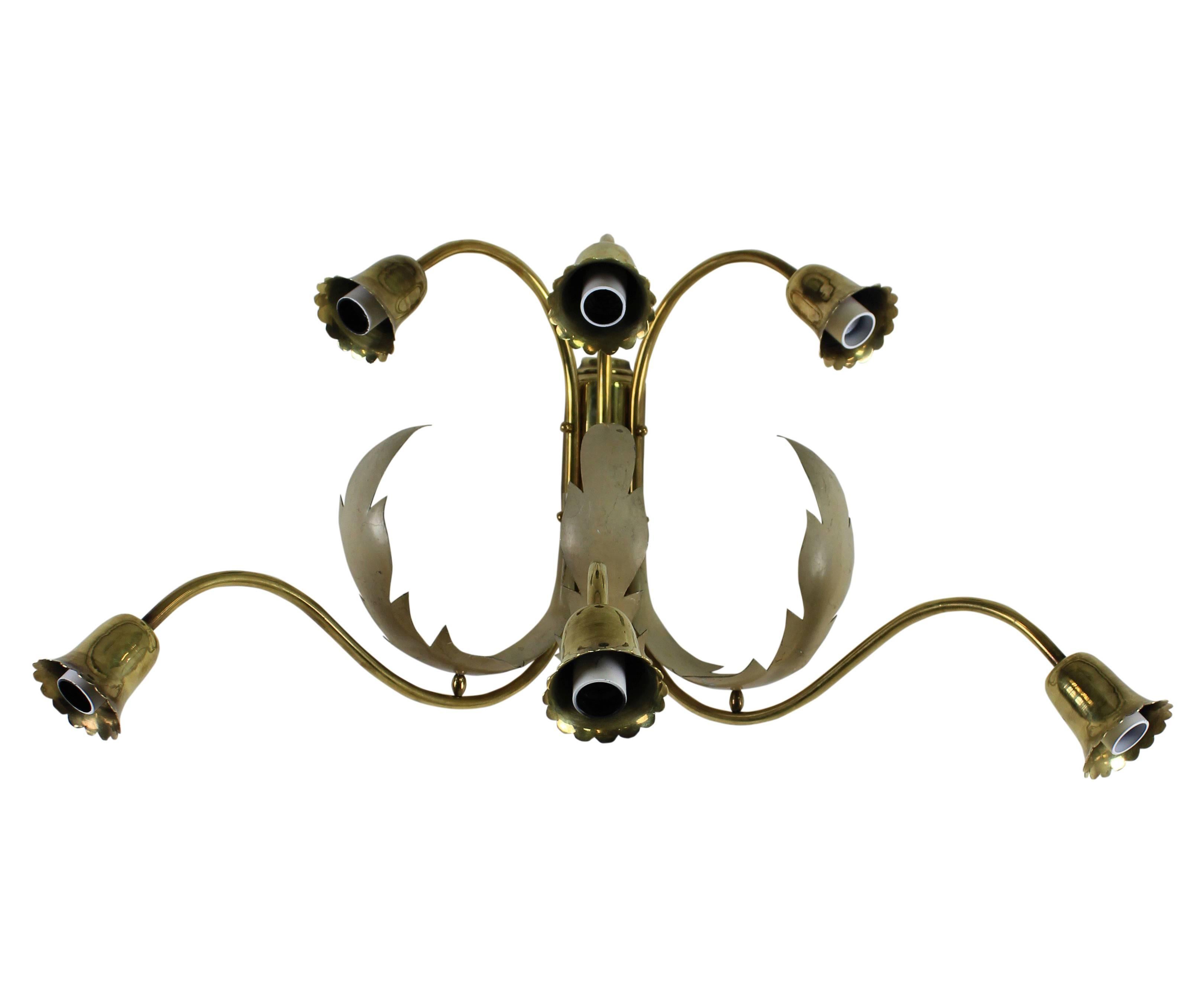 Pair of Whimsical Midcentury Italian Sconces In Good Condition In London, GB