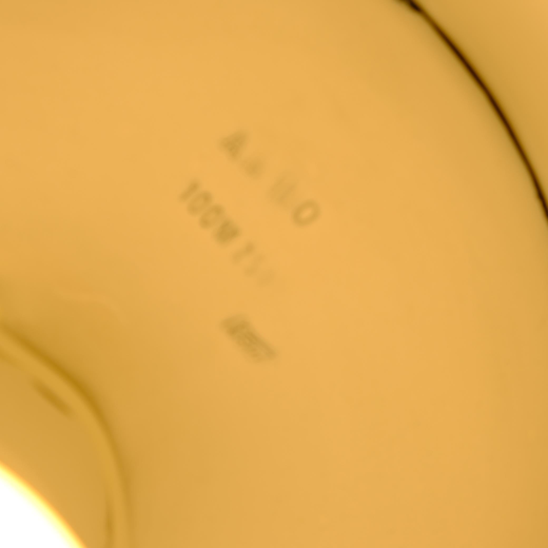 Pair of White Alvar Aalto Style Flush Mounts Model AA 110, Itsu 1950s For Sale 9