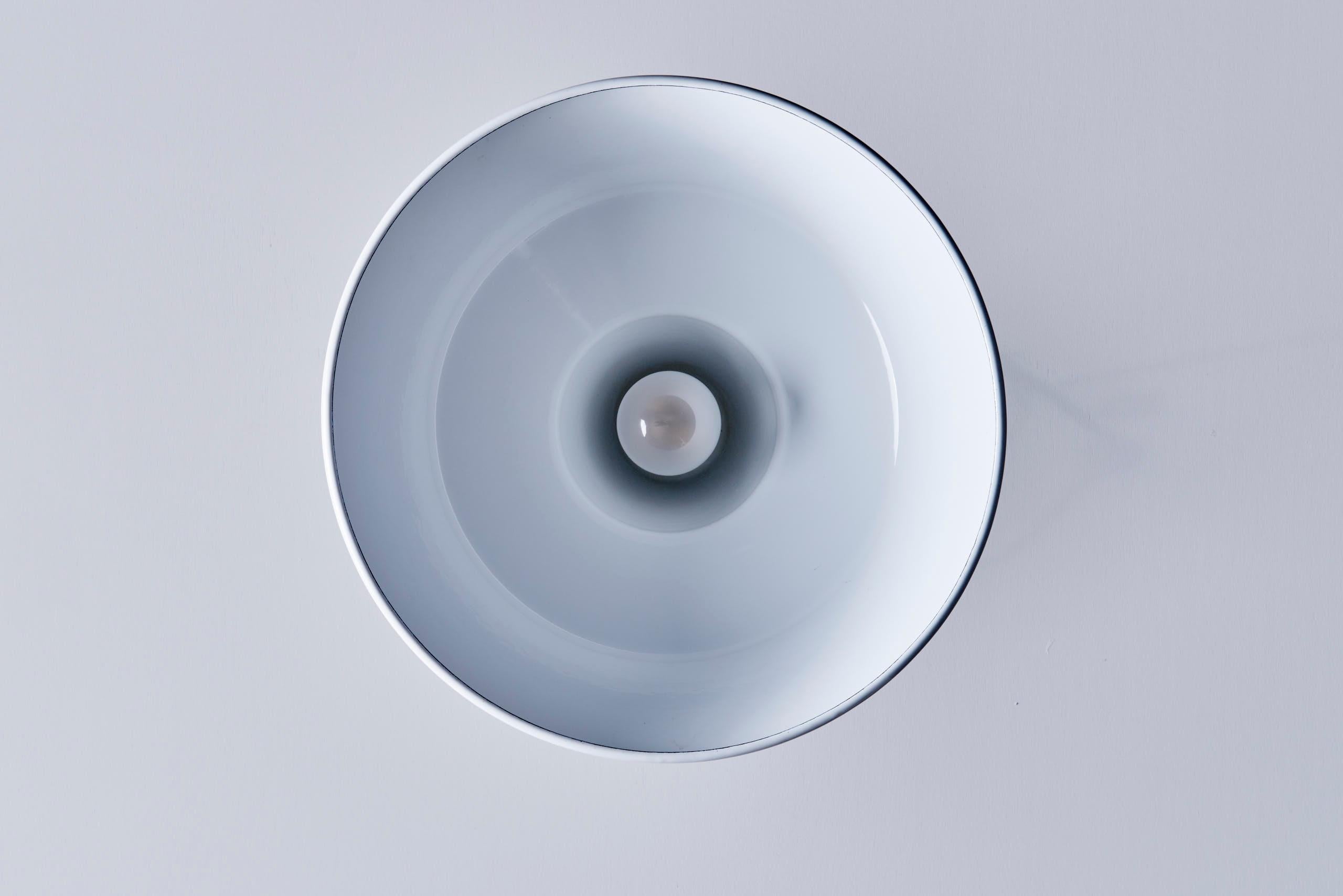 Pair of White Arbejdspendel for Louis Poulsen For Sale 1