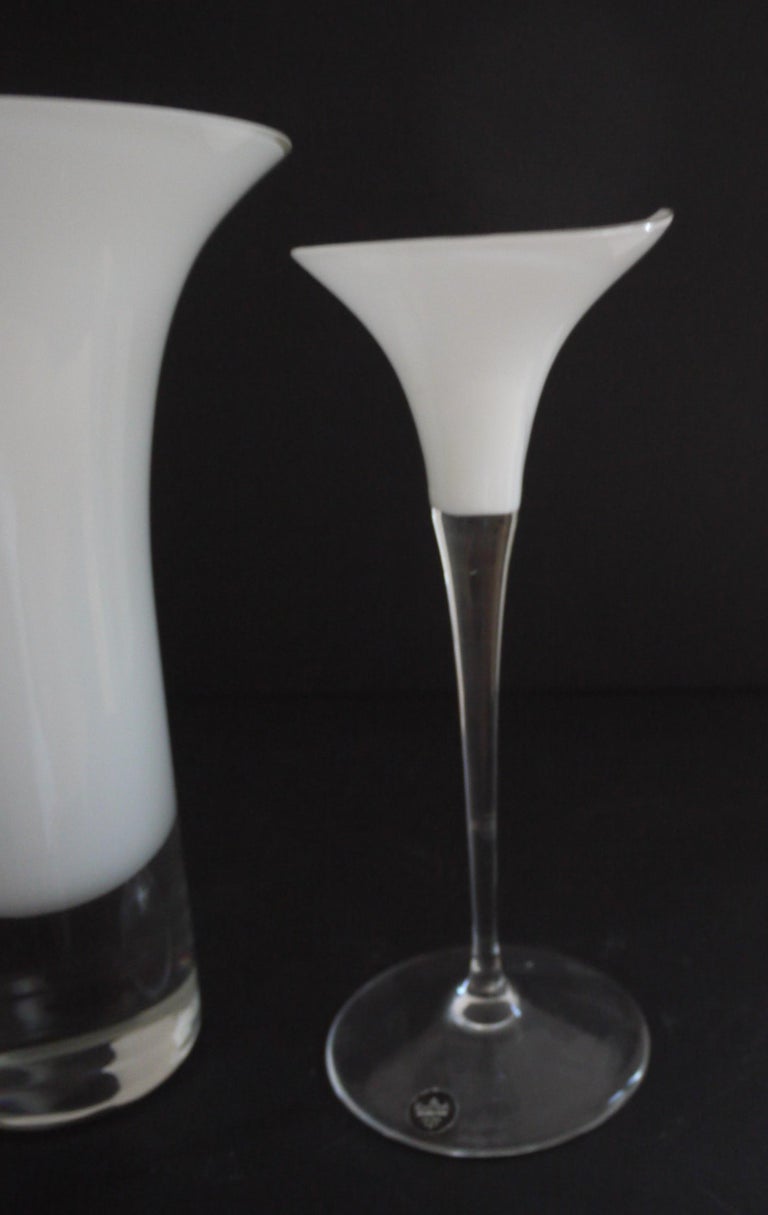 Pair of White Calla Lily Vases/Sculptures from Rosenthal Studio