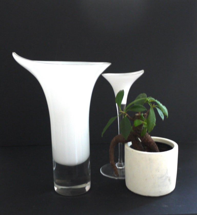Pair of White Calla Lily Vases/Sculptures from Rosenthal Studio