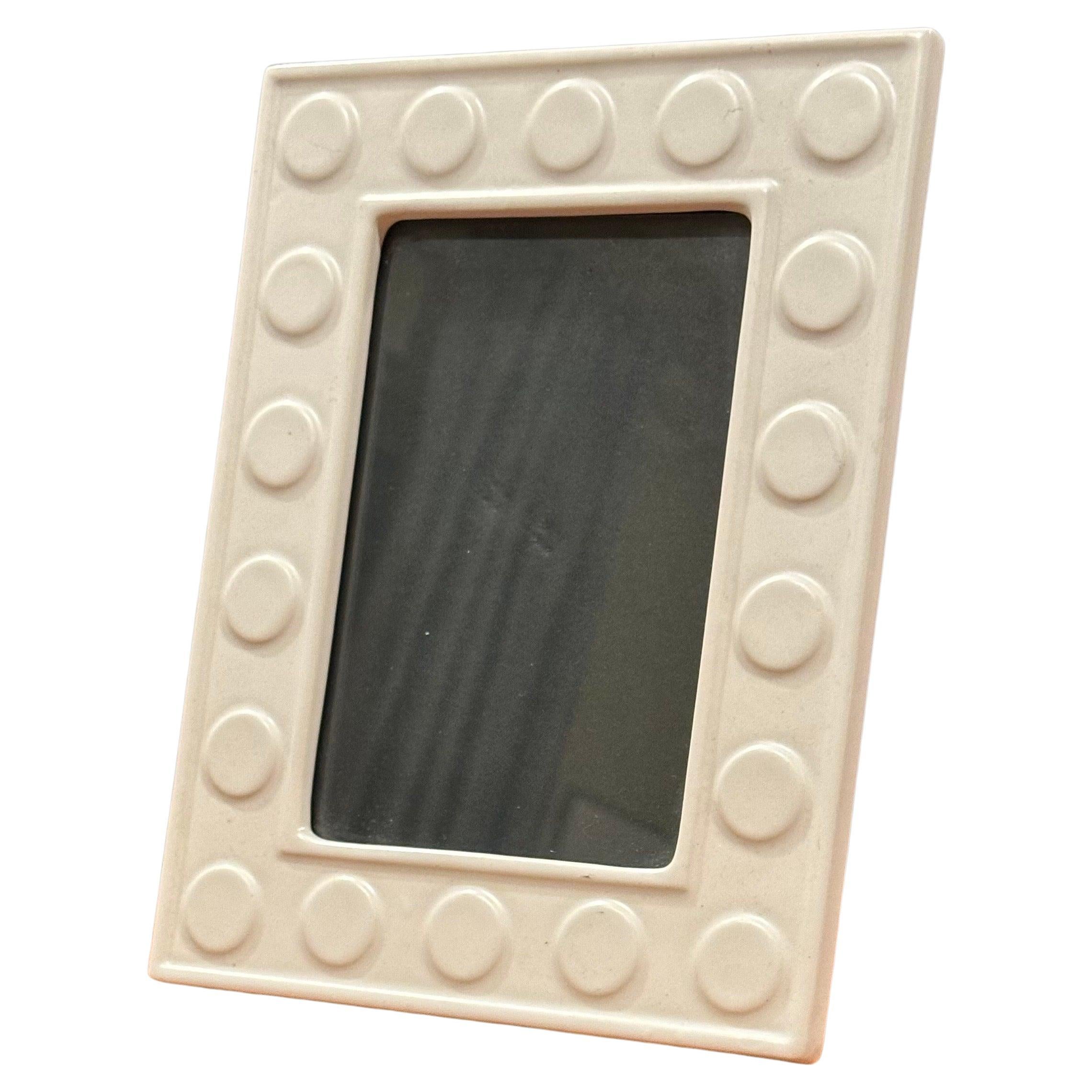 American Pair of White Ceramic Picture Frames by Jonathan Adler  For Sale