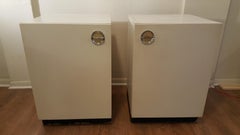 Pair of White Danish Nightstands