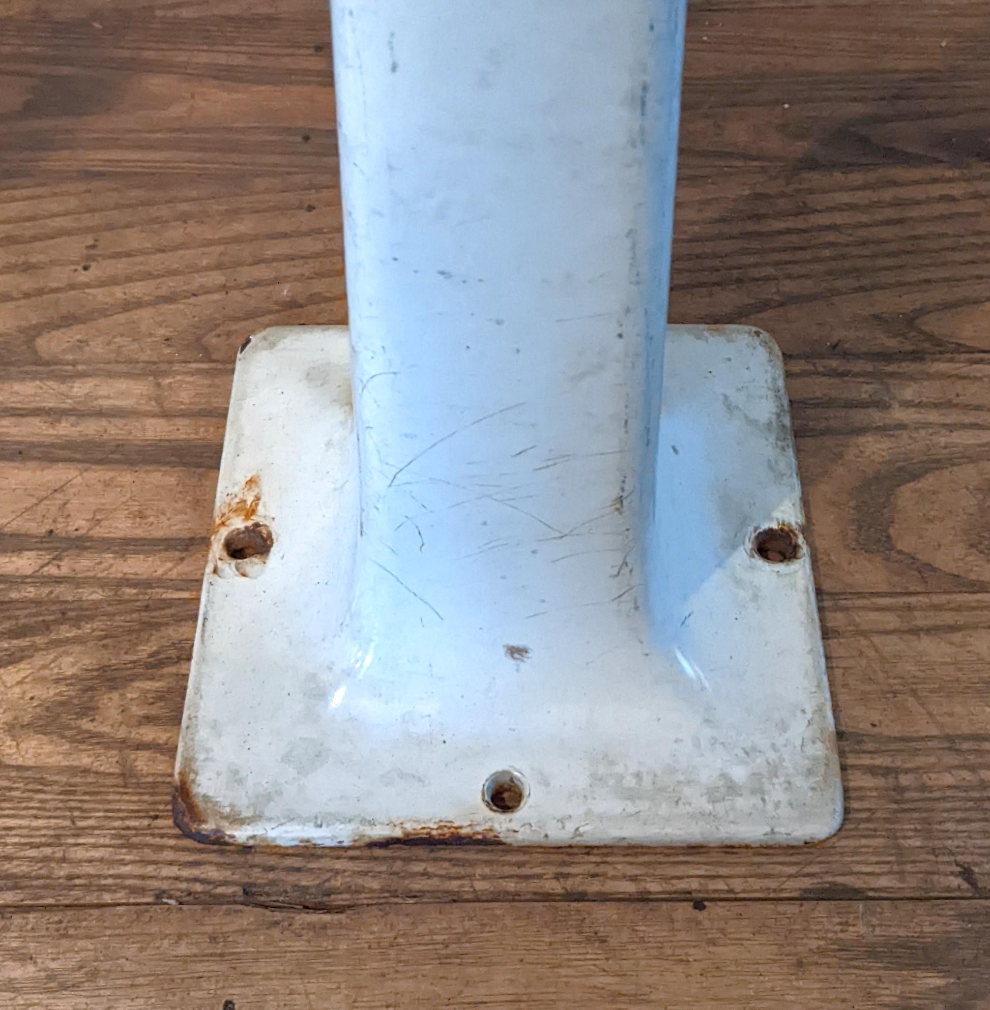 Pair of White Diner Counter Stools For Sale 2