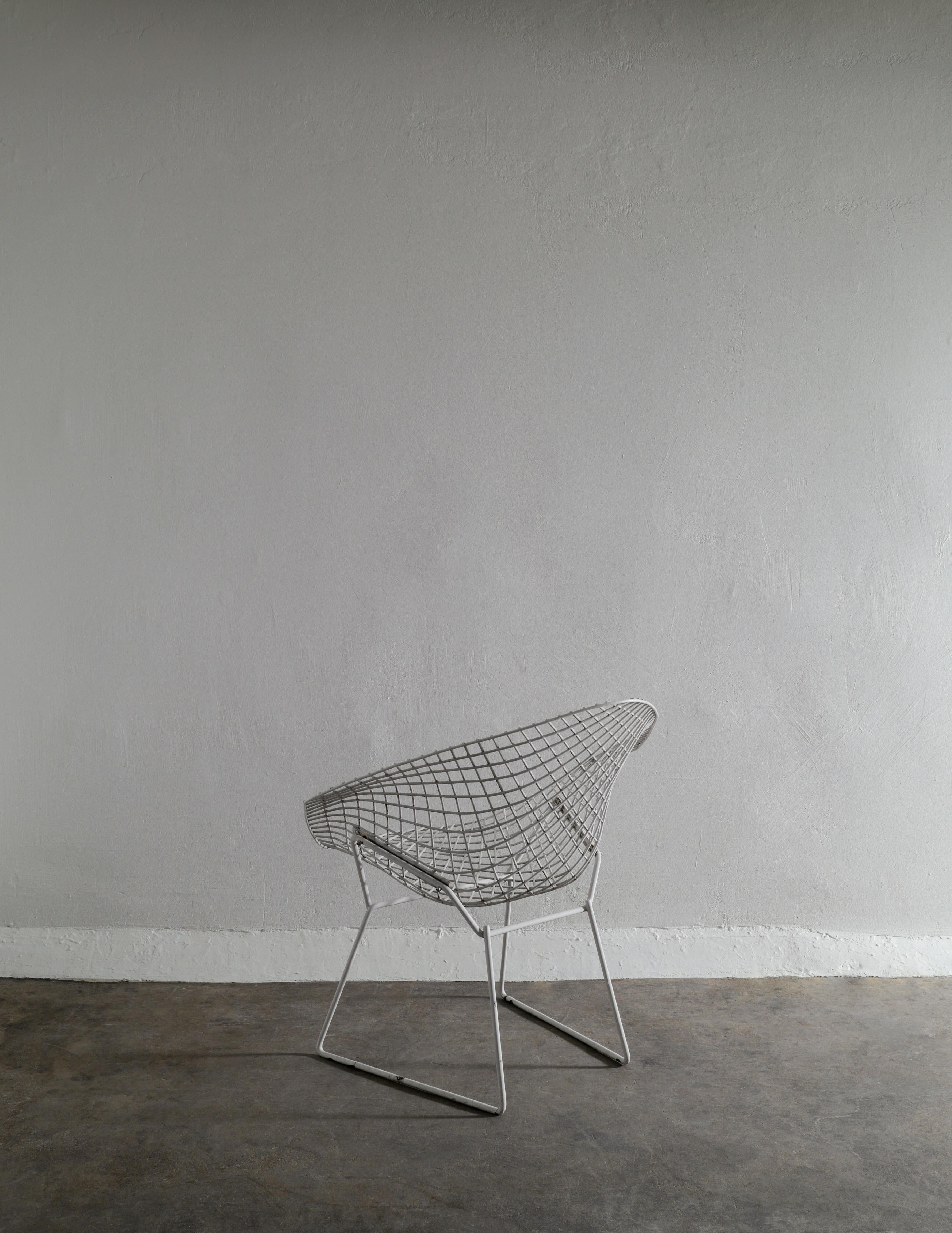 Welded Pair of White Harry Bertoia 