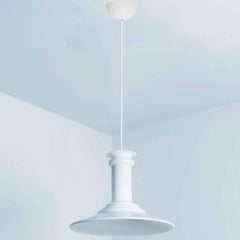 Pair of White Holmegaard Hanging Lamps by Michael Bang, 1970