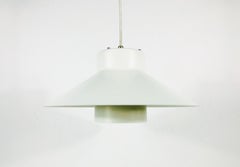 Pair of White Louis Poulsen Visie Pendant Pendant Lamps, Denmark, 1980s