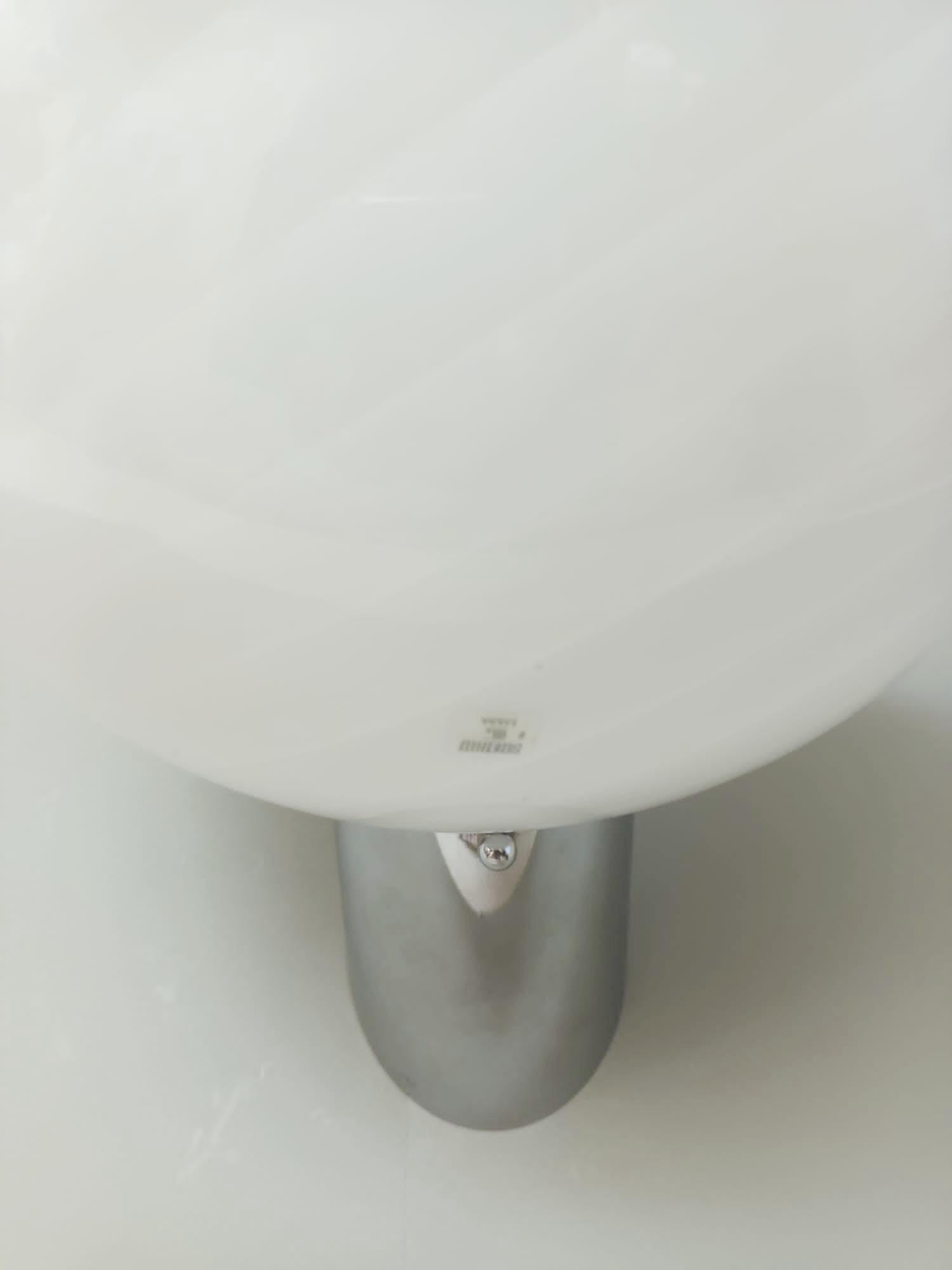 Pair of White Murano Uplight Sconces, 6 Pairs Available In Good Condition For Sale In Los Angeles, CA