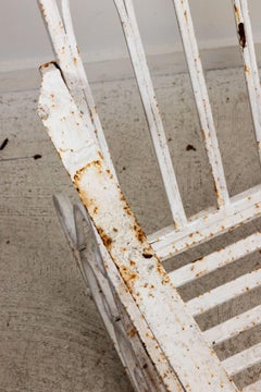 Pair of White Painted Garden Rocking Chairs