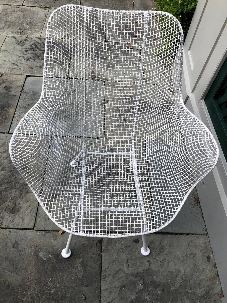 Pair of White Patio Chairs For Sale at 1stdibs