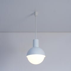Pair of White Pendant Lamps of the 1970s