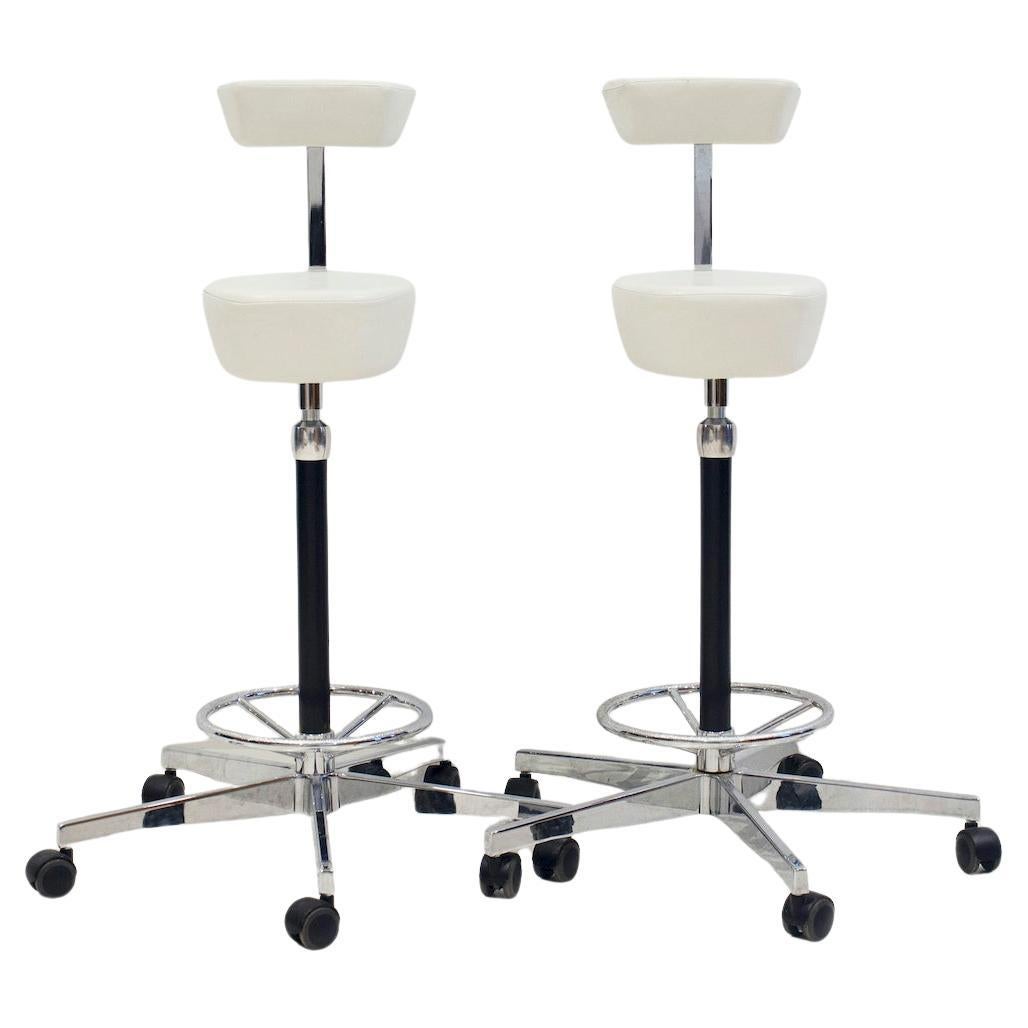 Paire de chaises Nelson White pour Vitra en vente