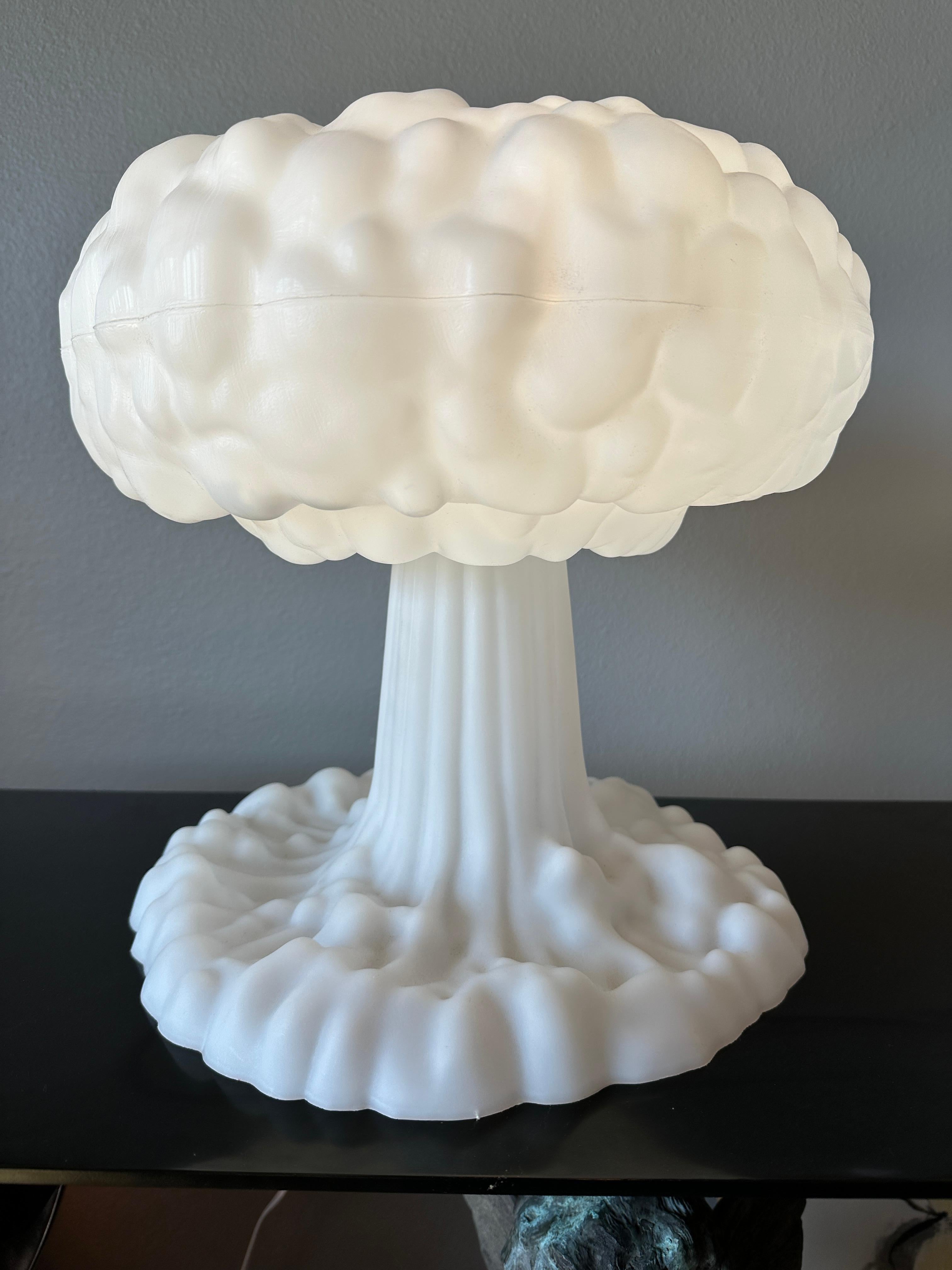 Mid-Century Modern Pair of  White Plastic 