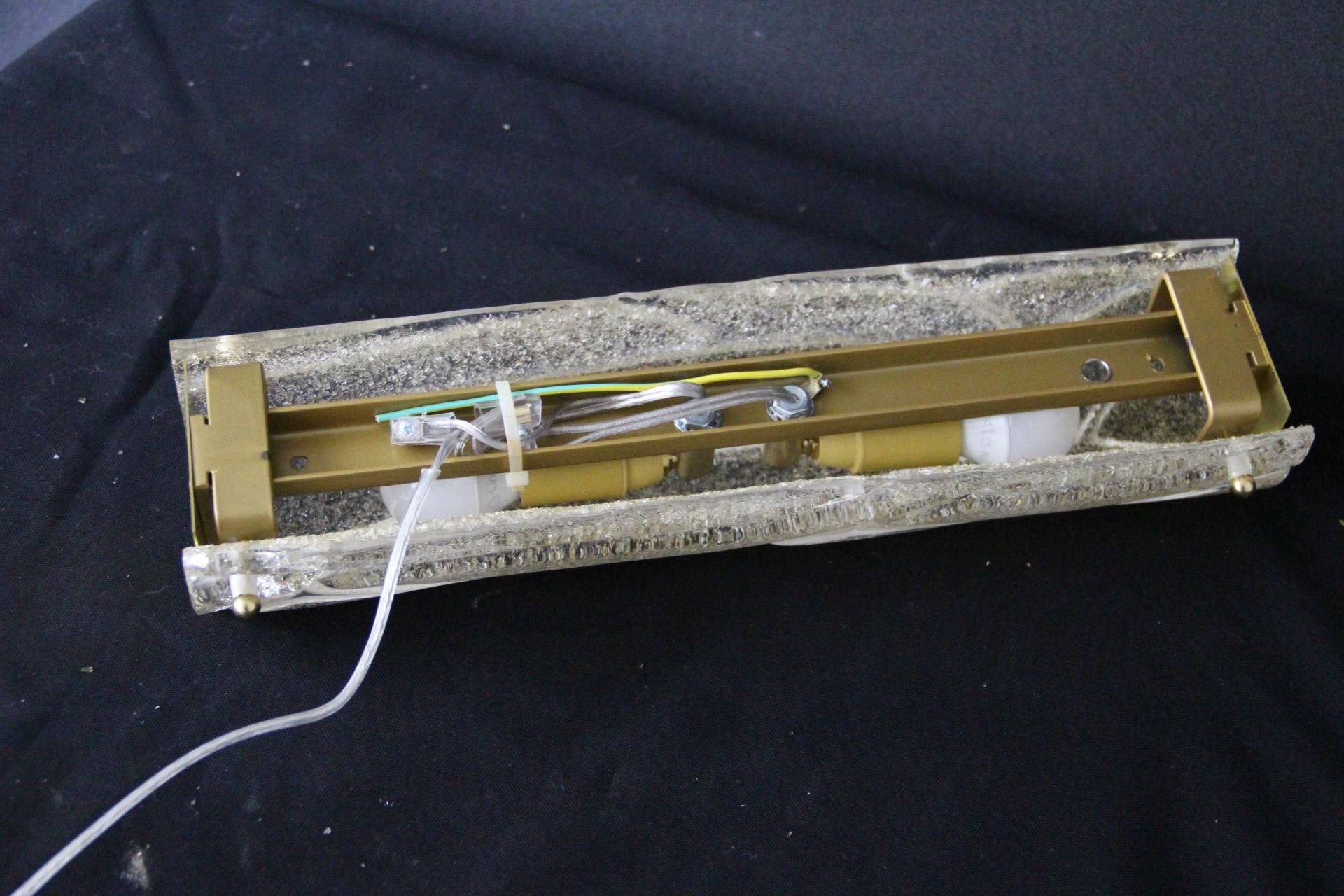 Pareja de Apliques de Cristal de Murano Blanco Texturado, Estilo Mazzega en venta 7