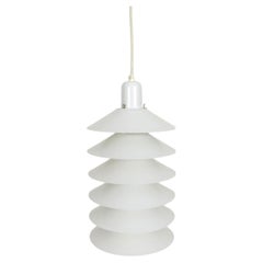 Paire de lampes suspendues Tip-Light blanches de Jørgen Gammelgaard, années 1970