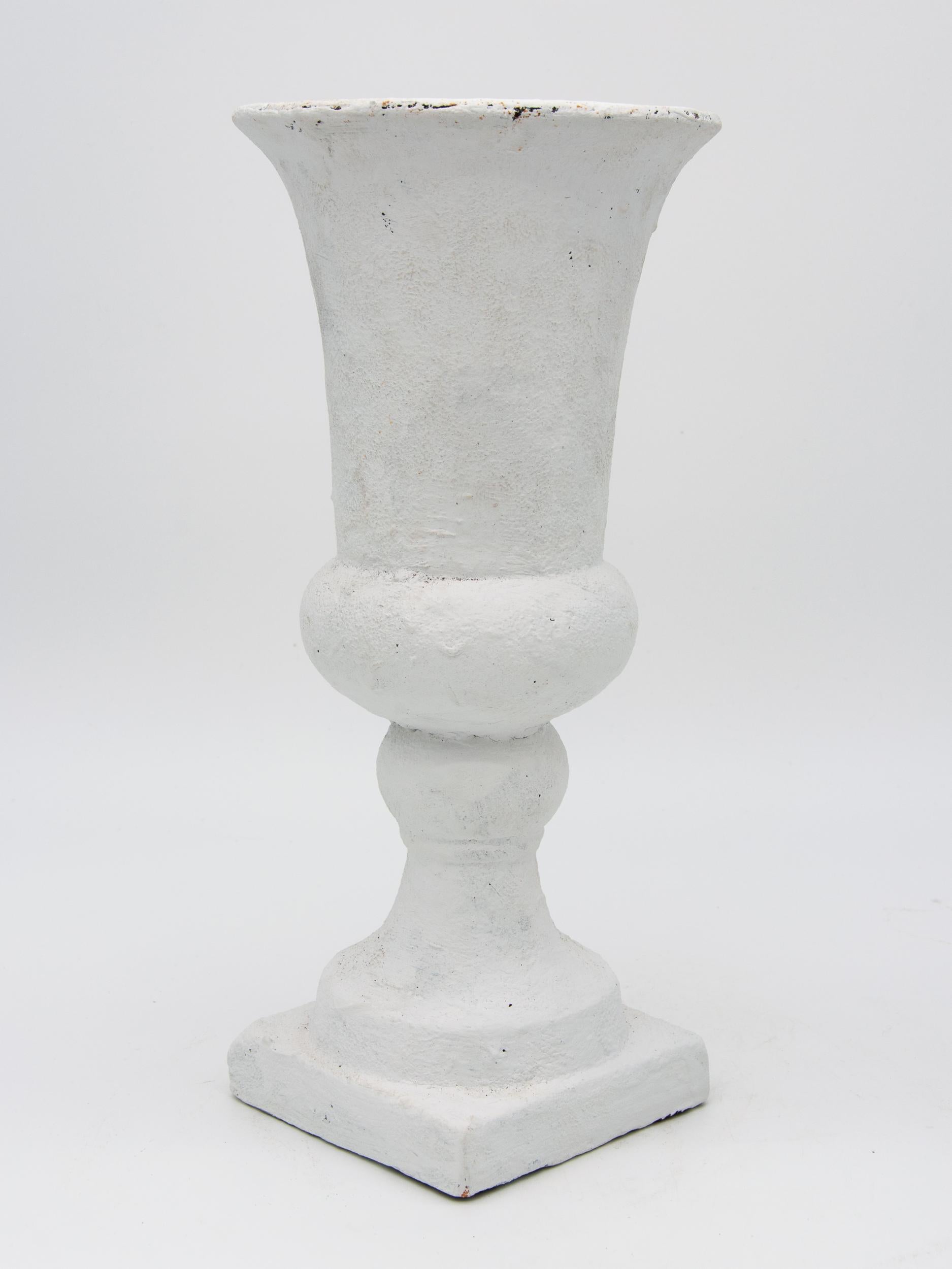 British Pair of White Urns