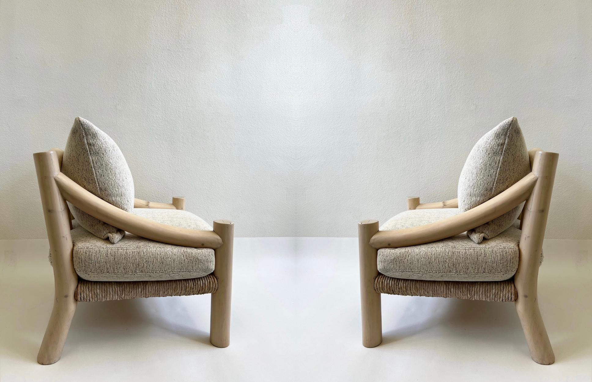 Paire de chaises longues 