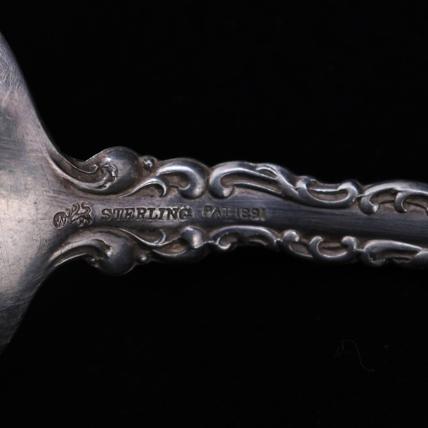 Pair of Whiting Sterling Silver Tablespoons, circa 1905 3