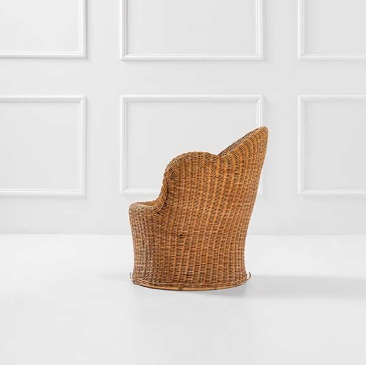 Pair of Wicker Armchairs, Vivai del Sud, 1970 In Good Condition In Roma, RM