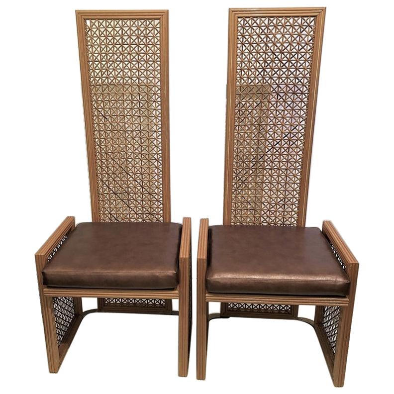 Pair of Wicker Chairs by Viva del Sud for Casa Bique For Sale