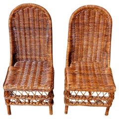 Pair of Wicker Chairs