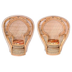 Pair of Wicker Peacock Chairs