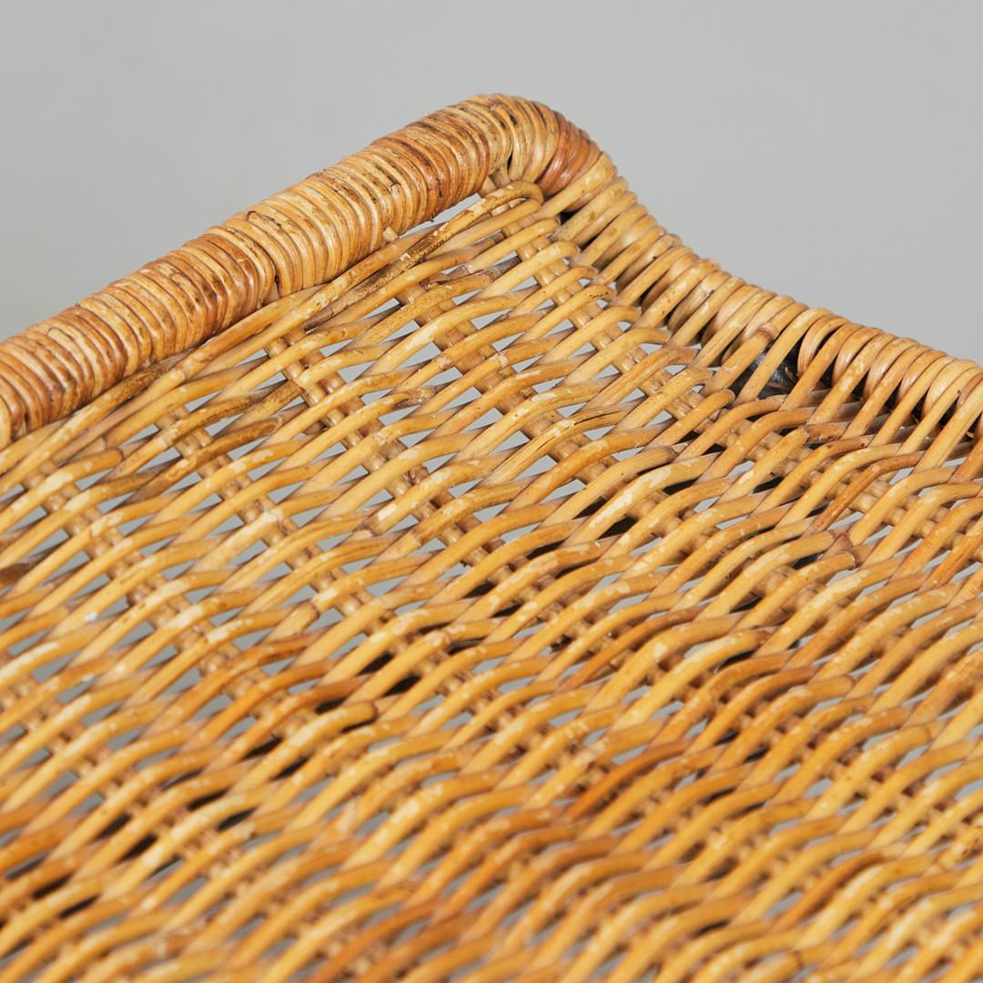 20th Century Pair of Wicker Stool by Gian Franco Legler For Sale