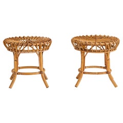 Pair of Wicker Stools