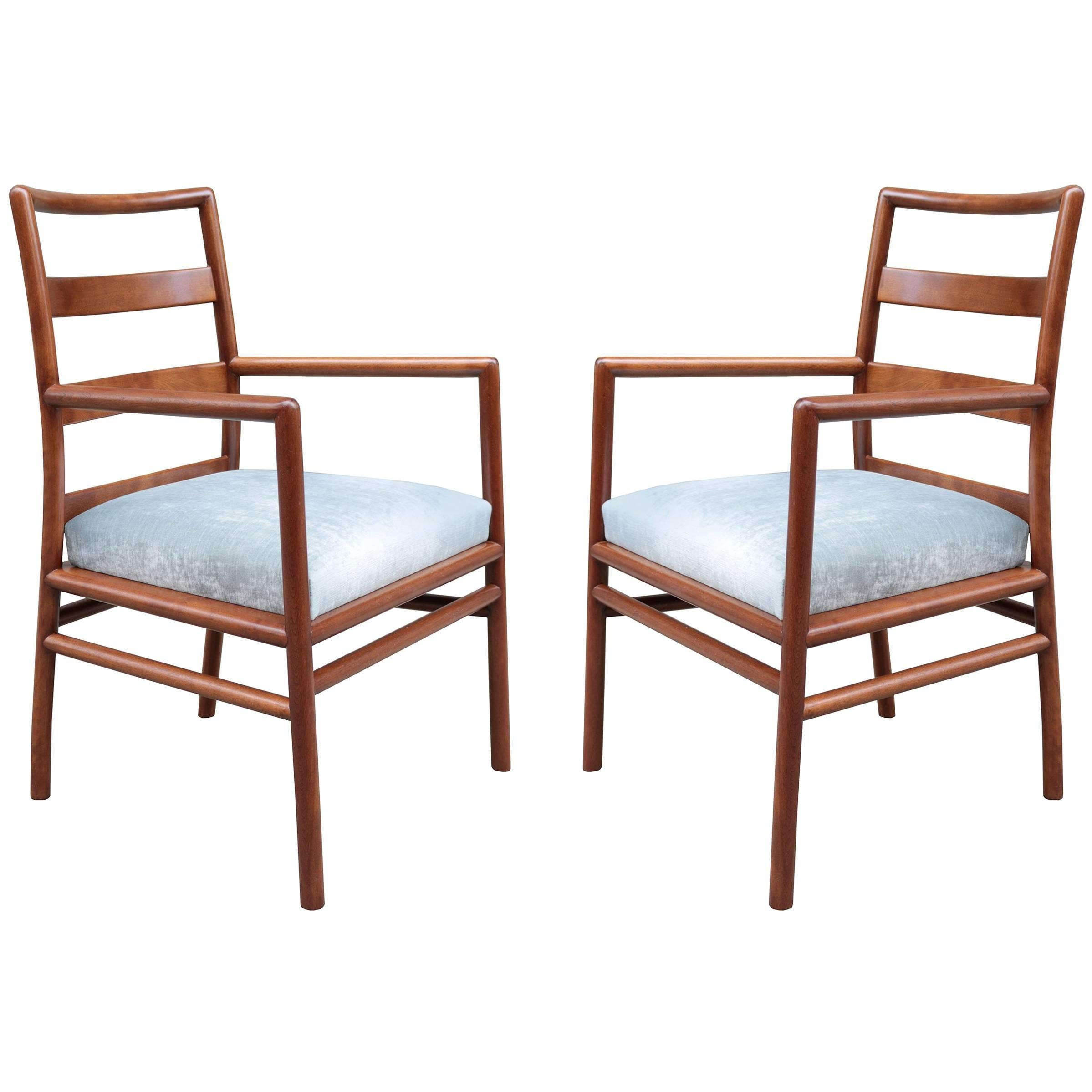 Paire de fauteuils Widdicomb conçus par T.H. Robsjohn-Gibbings en vente