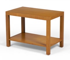 Pair of Widdicomb Modern American Mid-Century Parsons Style Wooden End Tables