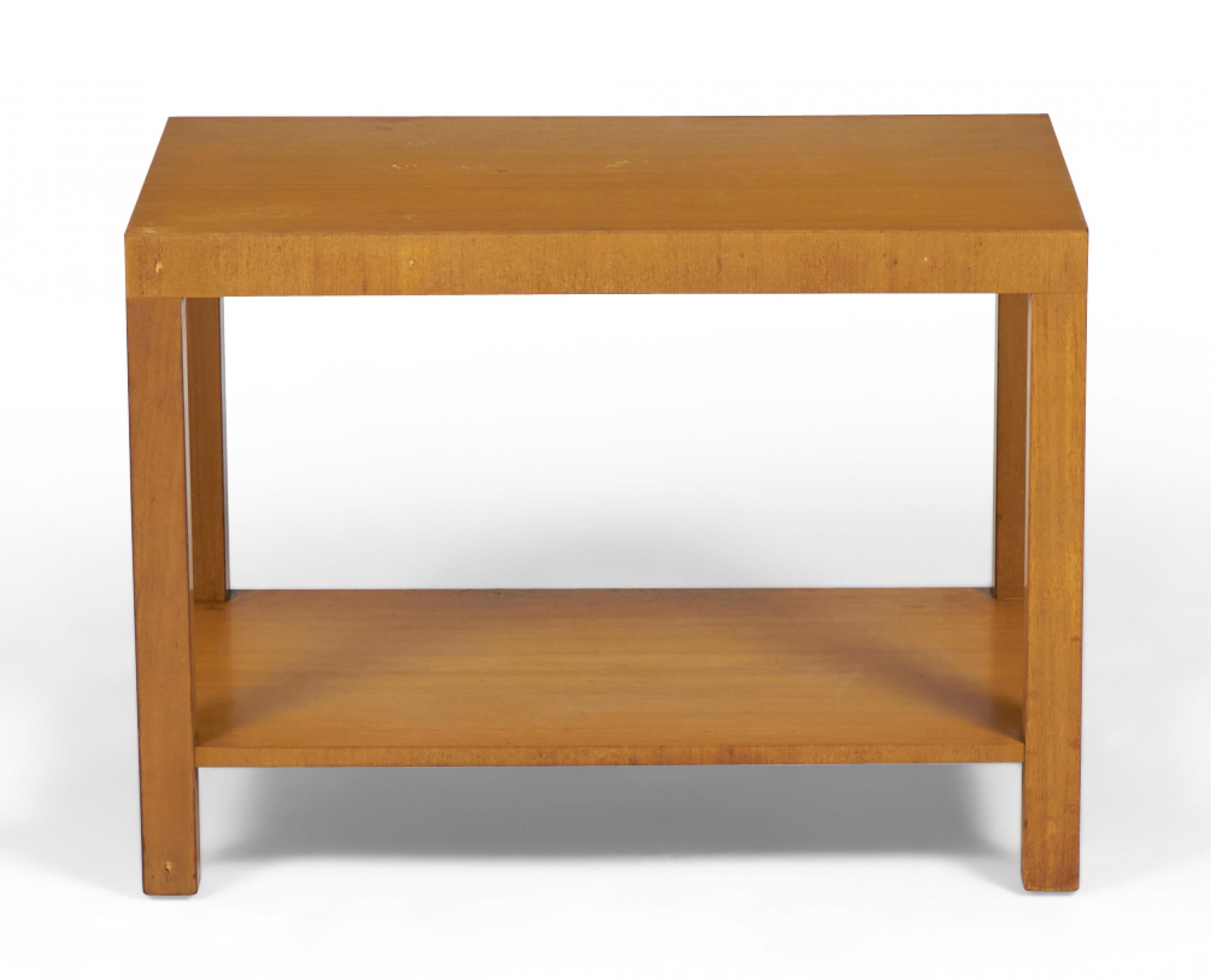 Paire de tables d'appoint Widdicomb en bois de style Parsons américain moderne du milieu du siècle dernier en vente 2
