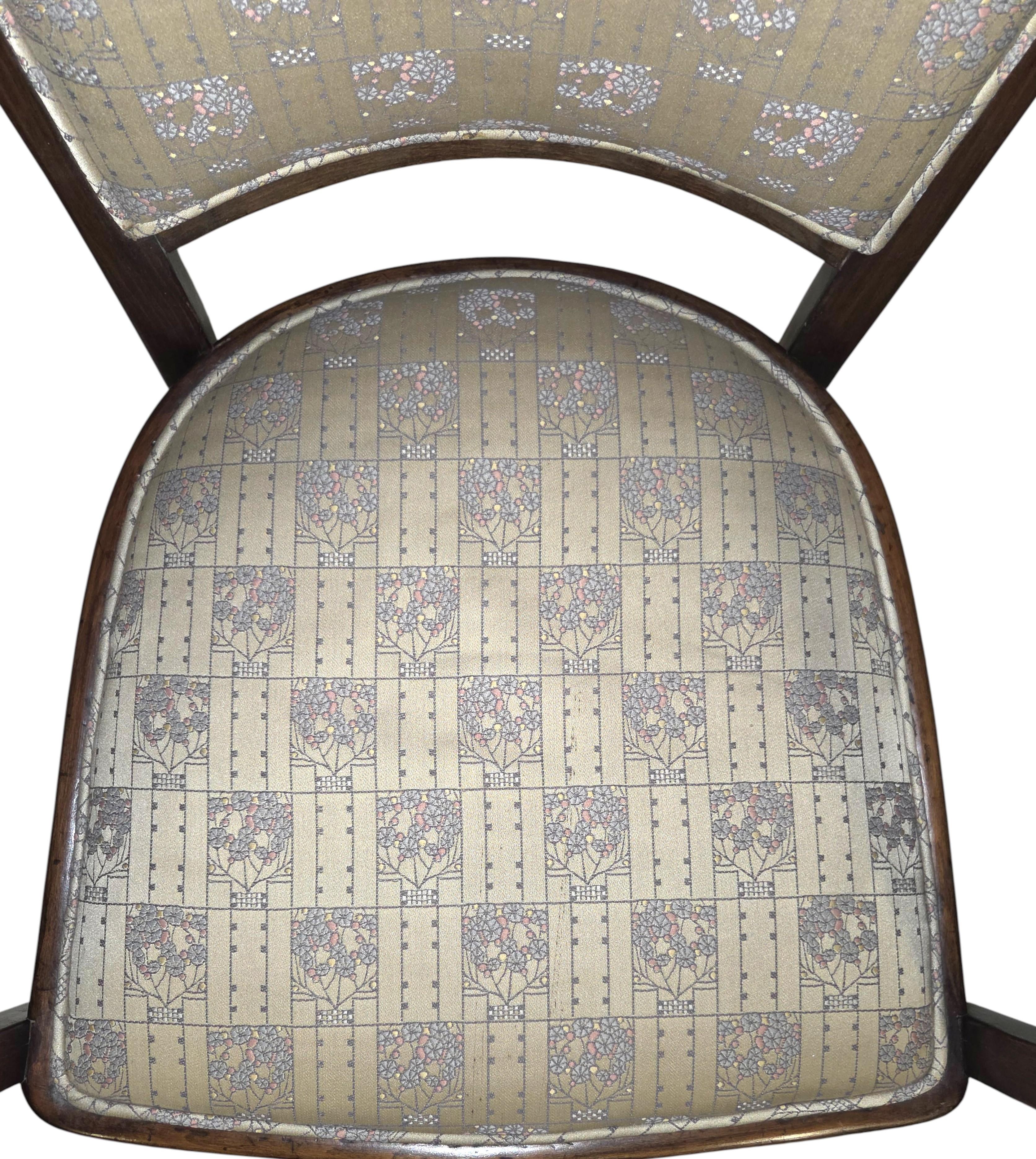 Pair of Wiener Werkstatte armchairs by Koloman Moser for J & J Kohn, Austria en vente 3