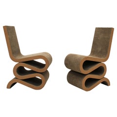 Pair Of Wiggle Side Chairs designed by Frank Gehry