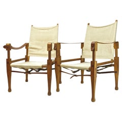 Pair of Wilhelm Kienzle Safari Chairs by Wohnbedarf, Switzerland